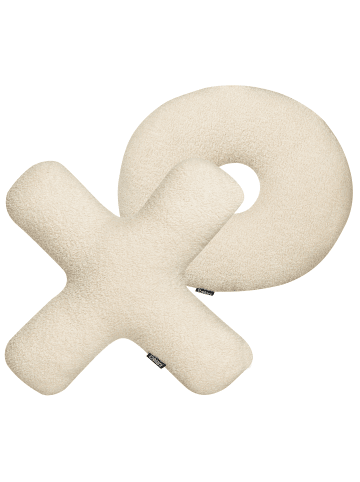 Beliani 2er-Set Dekokissen HESPERIS in Beige