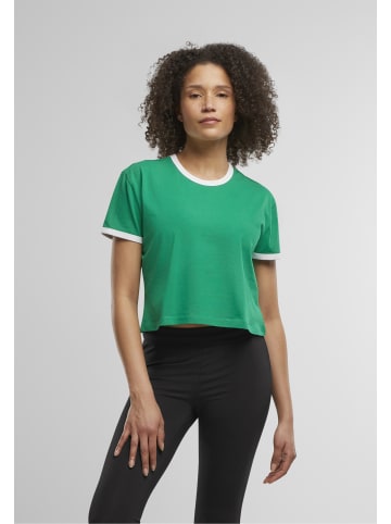 Urban Classics T-Shirt in froggreen/white