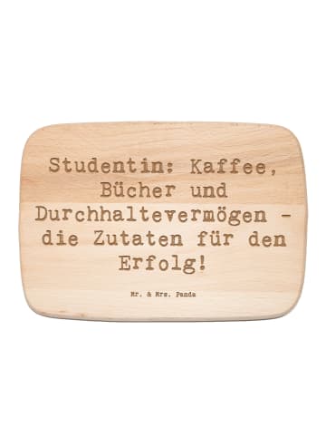 Mr. & Mrs. Panda Frühstücksbrettchen Spruch Studentin Erfolg mit... in Transparent