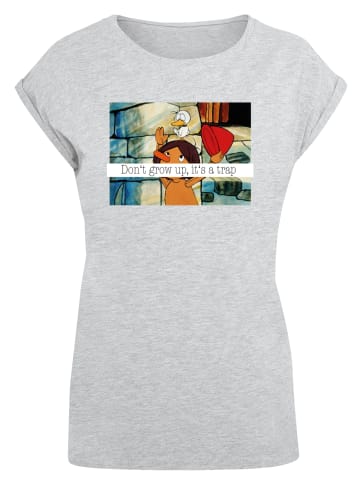 F4NT4STIC T-Shirt Pinocchio in grau meliert