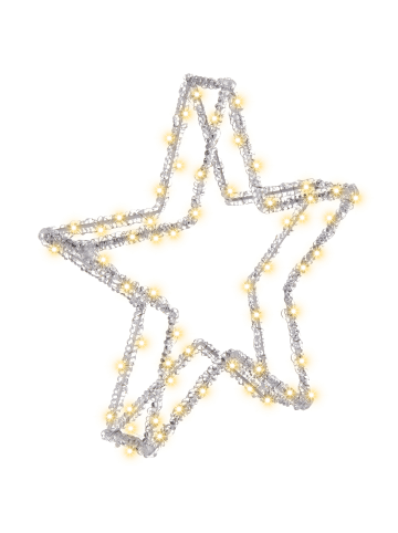 Beliani LED Deko SIMO in Weiß - (W) 32 x (H) 31 x (L) 6 cm