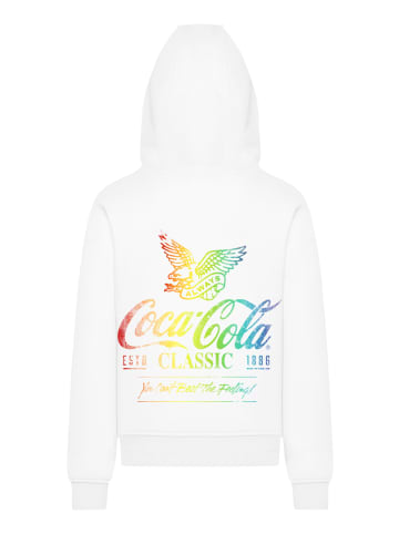 F4NT4STIC Hoodie Coca Cola Ombre Graphic in weiß
