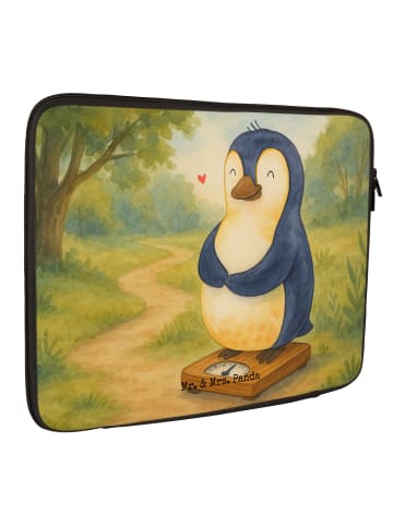 Mr. & Mrs. Panda Notebook Tasche Pinguin Diät Design ohne Spruch in Weiß
