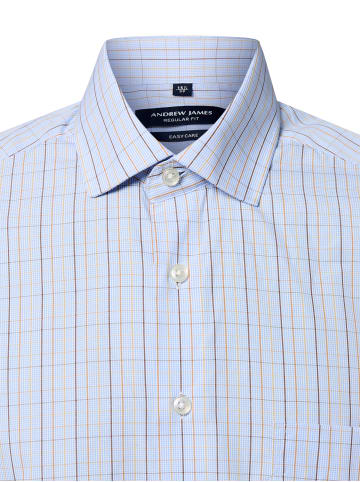 Andrew James Hemd in hellblau braun - 0006