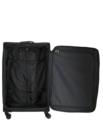 D&N Travel Line 9204 - 4-Rollen-Trolley L 76 cm (schwarz) in schwarz
