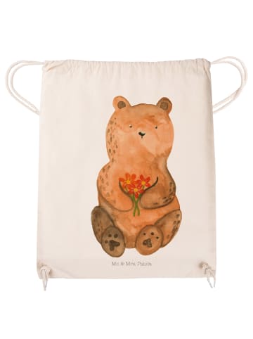 Mr. & Mrs. Panda Stofftasche Bär Dankbar ohne Spruch in Creme