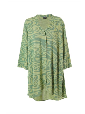 GOZZIP Langarm-Tunika GMonna Shirt Tunic v-neck in green