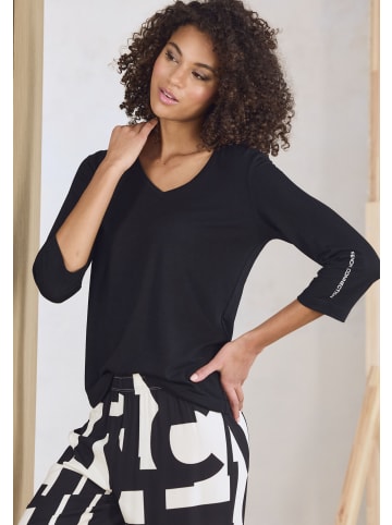 French Connection 3/4-Arm-Shirt in schwarz