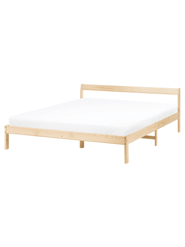 Beliani 2-tlg Doppelbett MADONE in Braun