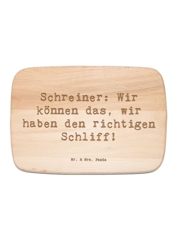 Mr. & Mrs. Panda Küchenbrett Spruch Schreiner Kompetenz mit Spruch in Transparent