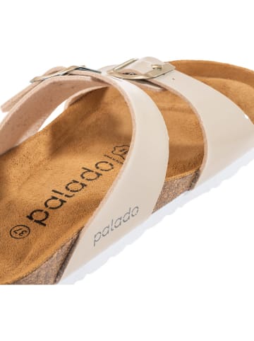 Palado Pantoletten Samos Lack in Lack Beige