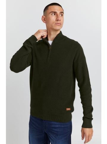 BLEND Warmer Strickpullover mit halbem Reißverschluss BHCodford in Grün
