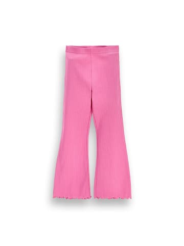 Coccodrillo Gerippte Leggings mit langem Bein in rosa