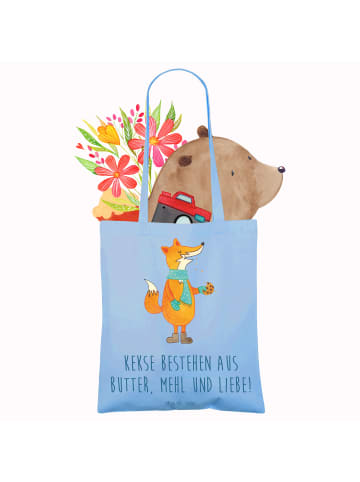 Mr. & Mrs. Panda festivaltasche Fuchs Keks mit Spruch in Sky Blue