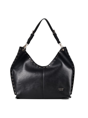 Replay Shopper Tasche Leder 40 cm black