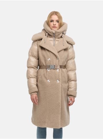 Navahoo Wintermantel Kuscheltraum 14 in Light Taupe