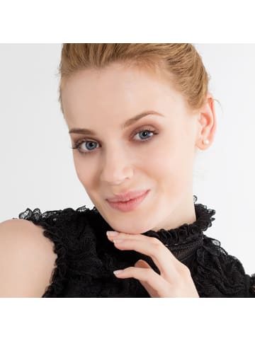 Thomas Sabo Perlenohrstecker Klein in silber, weiß