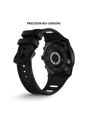 Police Herren-Smartwatch My.Avatar 2.0 Schwarz/Rot