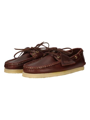 Clarks Schnürschuhe Godney Boat in 5220 British Tan Lea