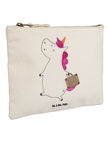 Mr. & Mrs. Panda Federtasche Einhorn Koffer ohne Spruch in Weiß