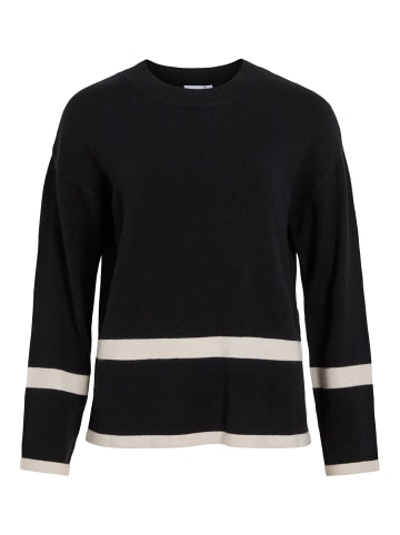 Vila Strickpullover in Black