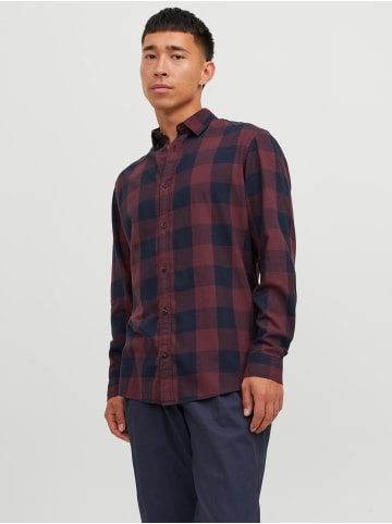 Jack & Jones Hemd Slim Fit JJEGINGHAM in Rot-2