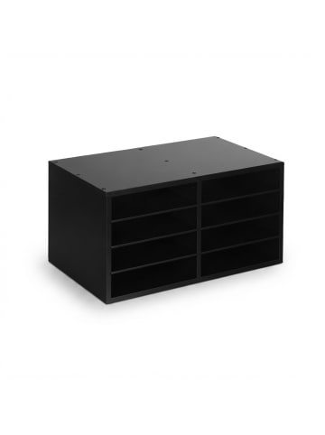 relaxdays Dokumentenablage in Schwarz - (B)49 x (H)25 x (T)31 cm