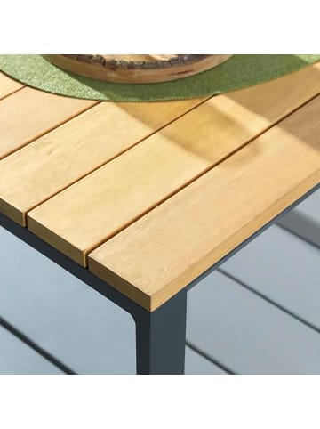 home24 Loungetisch Aviel in Grau / Braun