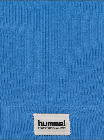Hummel Sport-BH "Pulse Seamless Rib Bra" in Blau