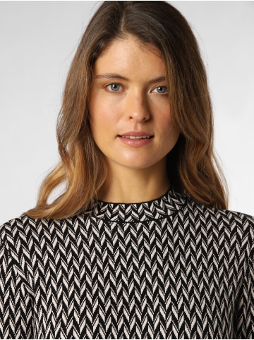 Oui Kleid in schwarz weiß - 0001