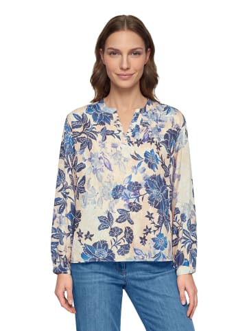 Betty Barclay Schlupfbluse mit Blumenprint in Beige/Blau