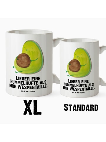 Mr. & Mrs. Panda Tasse Avocado Pfeifen mit Spruch in Weiß
