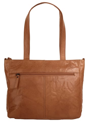 SPIKES & SPARROW Shopper echt Leder in cognac