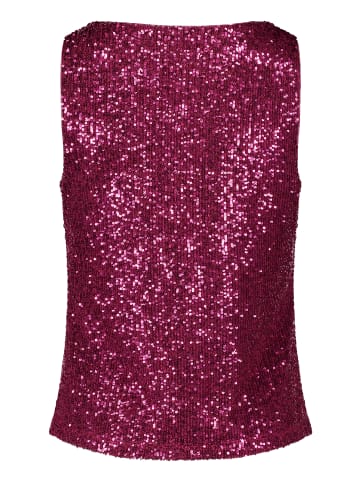 Vera Mont Pailletten-Top ohne Arm in Sweet Berry