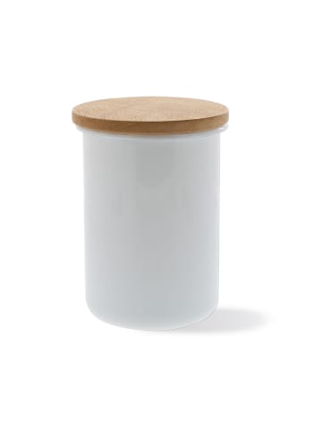 Honey Ware HONEYWARE | Vorratsdose mit Holzdeckel, weiß, 800  ML