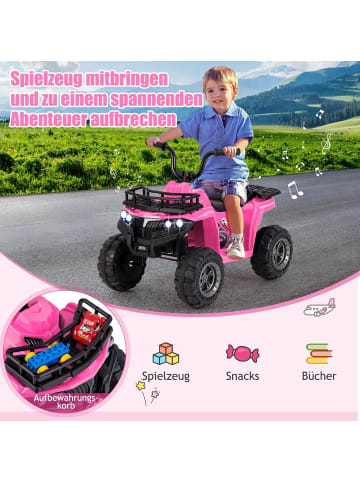 COSTWAY 6V Kinder Quad Elektro in Rosa