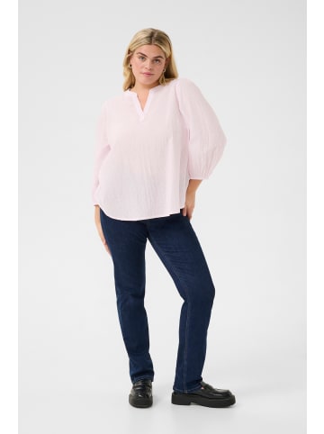 KAFFE curve Langarm-Bluse KCsilla in Lilac Snow