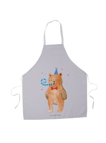 Mr. & Mrs. Panda Schürze Bär Geburtstag ohne Spruch in Grau Pastell