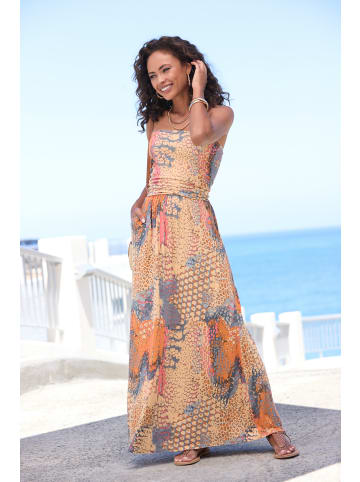 Buffalo Maxikleid in orange bedruckt