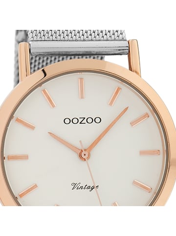 Oozoo Analog-Armbanduhr Oozoo Timepieces silber mittel (ca. 38mm)