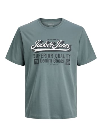 JACK & JONES Junior T-Shirt JJELOGO TEE S/S ONECK 2 COL JNR in stormy weather
