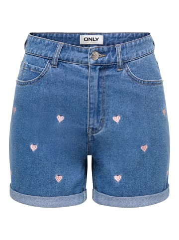 ONLY Short ONLVEGA HW EMBROIDERY DNM regular/straight in Blau