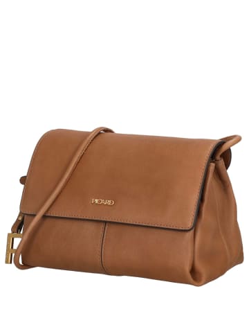 PICARD Whisper - Schultertasche 21 cm (schwarz) in cognac