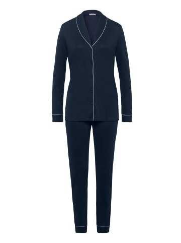 Hanro Pyjama Natural Comfort in Deep navy