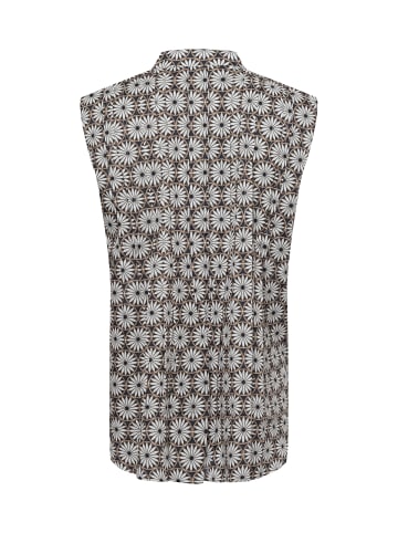 Marc O'Polo Bluse in anthrazit weiß