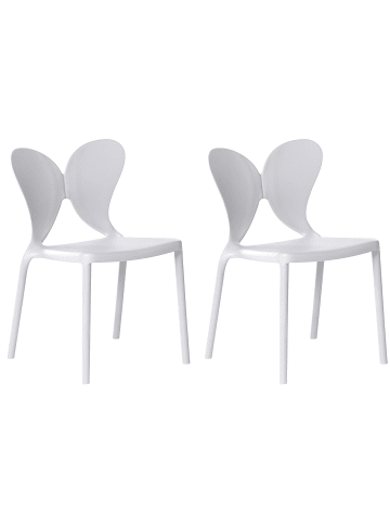 Beliani 2er-Set Esszimmerstuhl LARISSA in Grau