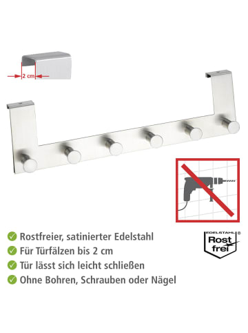 Wenko Türgarderobe Edelstahl Celano