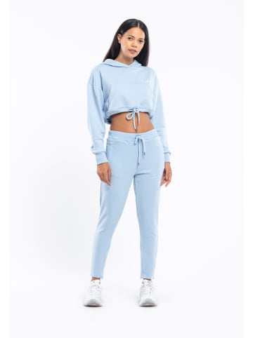 Tom Barron Jogginganzug Cropped Hoodie in blue