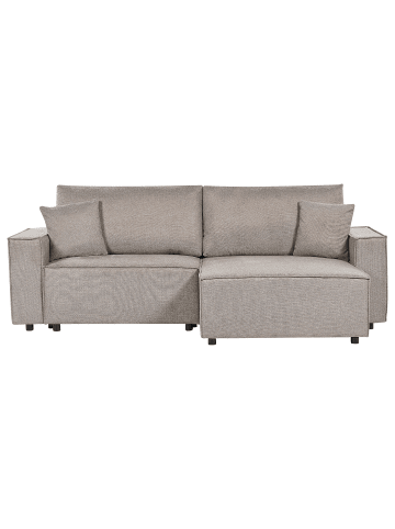 Beliani Ecksofa KARILA in Beige - (W) 250 x (H) 85 x (L) 150 cm linksseitig