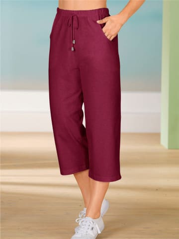 Sieh an! Capri-Freizeithose in bordeaux